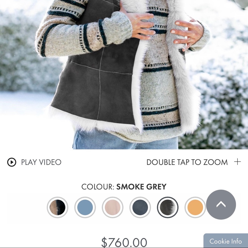 TOSCANA SHEARLING VEST *NEW* Like UGG SIZE S/M - Picture 12 of 12